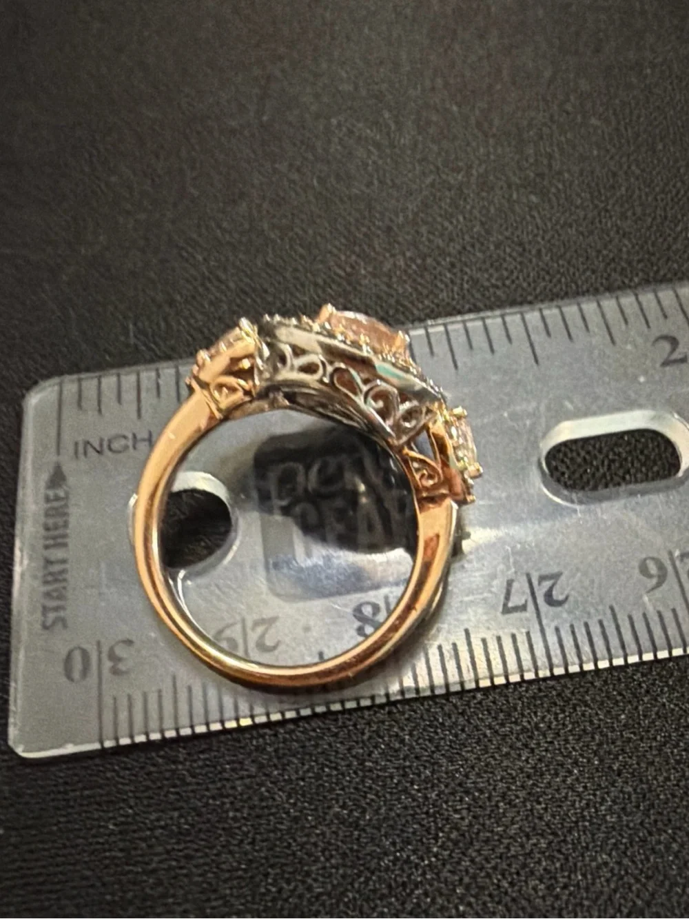 14k Le Vian Crème Brûlée Morganite And Colored Natural Diamond Ring